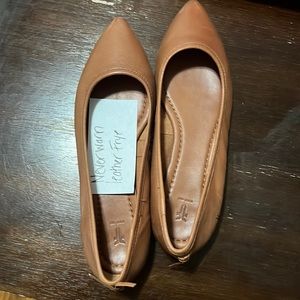 Frye cognac leather flats.  New never worn but no box. Size 7.5